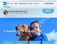 Tablet Screenshot of centralohiopetcare.com